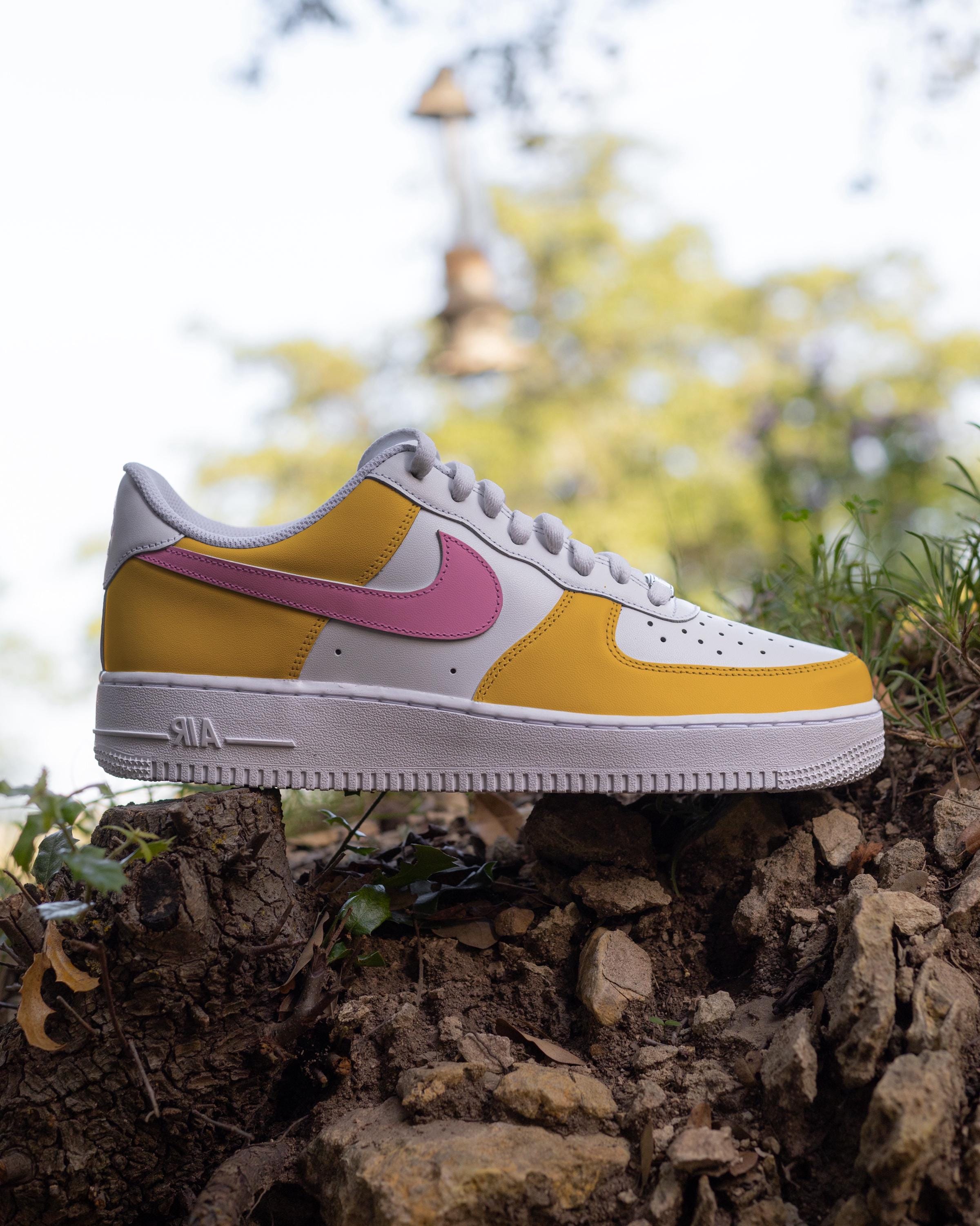 Nike Bright Yellow‎ and Pink Athletic Shoes Comfort with a pop of color. The womens #Nike pegasus  main image 3
