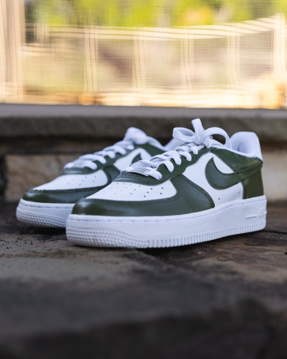 nike green swoosh sneakers