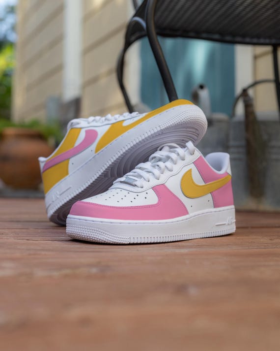 Nike Sneakers with Yellow and Pink Accents Nike Dunk Low Disrupt 2 Sunrise Womens | DX2676-100 | Laced main image 2