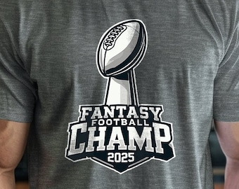 Fantasy Football Champ 2025 Funny Fantasy Football T-shirt