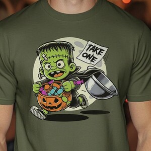 Take One Halloween Candy Camiseta divertida - Divertido truco de Halloween o camisa de trato - Humor de atraco de dulces para niños