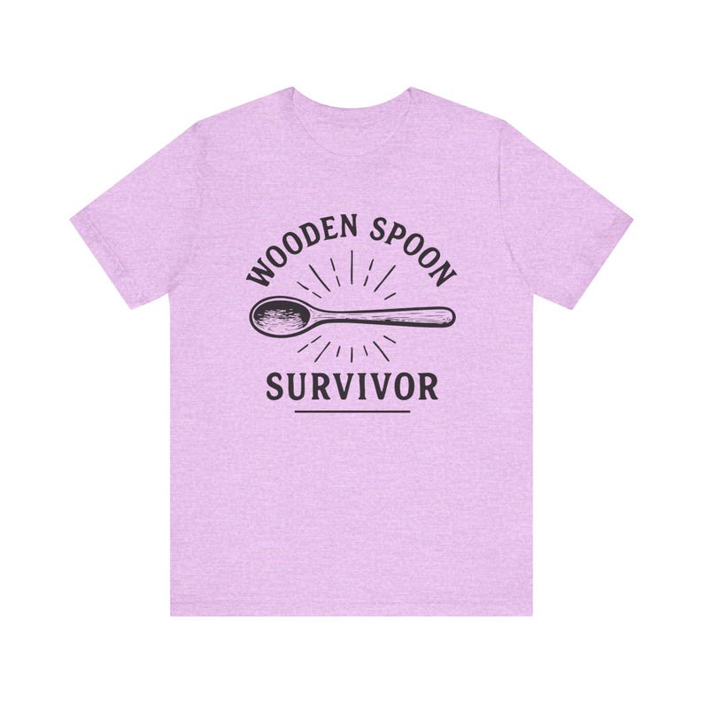 Wooden Spoon Survivor Funny T-Shirt - Hilarious Nostalgic Tee for Adults - Mother's Day Humor Shirt - Childhood Discipline Joke Tee afbeelding 8