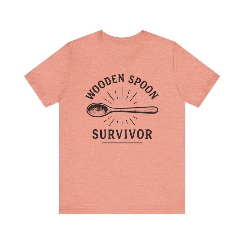 Wooden Spoon Survivor Funny T-Shirt - Hilarious Nostalgic Tee for Adults - Mother's Day Humor Shirt - Childhood Discipline Joke Tee afbeelding 3