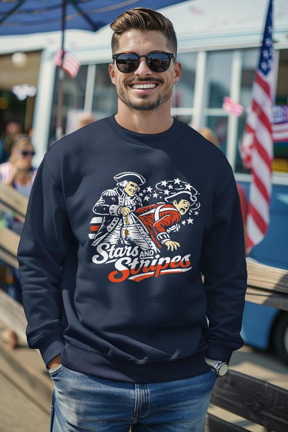 Stars and Stripes Wedgie Sweatshirt - Funny 4th of July Sweatshirt