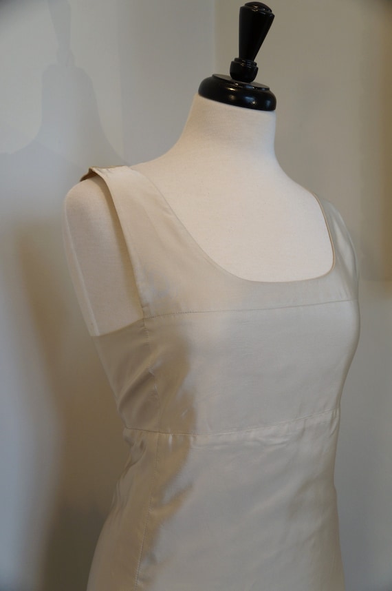 Prada Ivory Silk Cocktail Dress - image 1