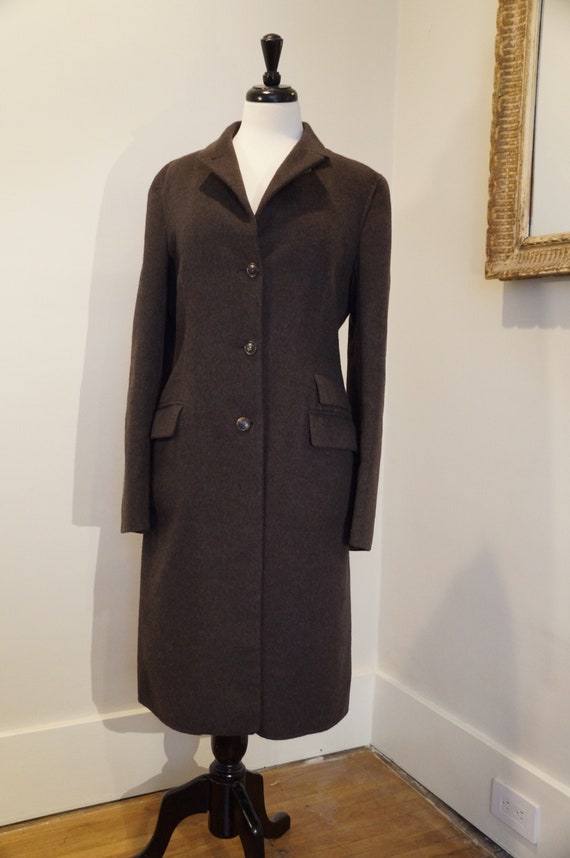 Loro Piana Grey Cashmere Trench Coat - image 1