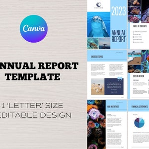 1 Nonprofit Annual Impact Report Letter-sized Canva Template | Nonprofit Charity | Donor Stewardship