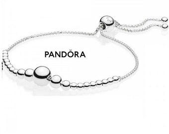 Pandora Silver String of Beads Slider Bracelet 2024 Women's Jewelry Discover Shinny Elegance Unique Personal Presents Fitted for Her, UK