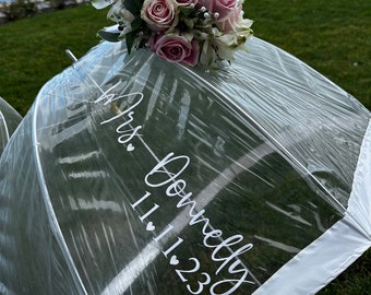 Customized Clear Wedding Umbrella