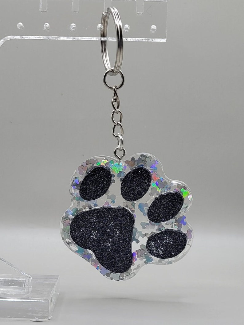 Custom Paw Print Keychains Etsy