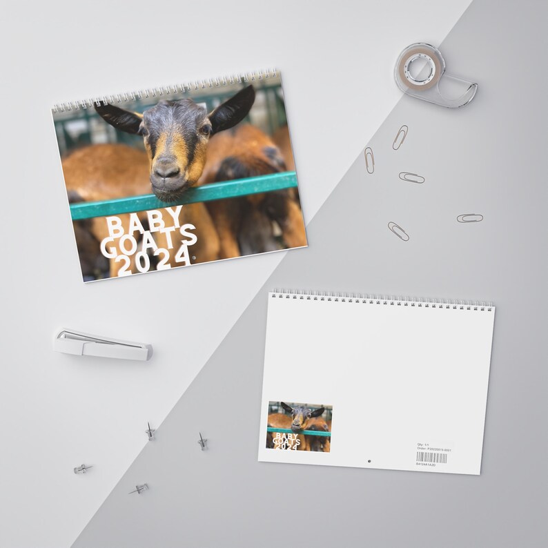 BABY GOAT Calendar 2024 Etsy