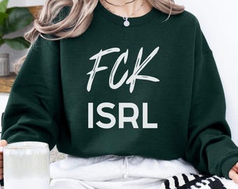 FCK ISRL Anti-Colonial Sweatshirt | Unisex Ultra Cotton Sweatshirt | Pro-Palestine Activism