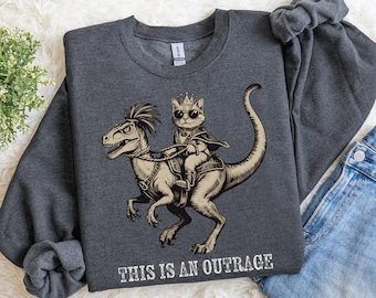 Princess Donut and Mongo Sweatshirt, Dungeon Crawler Carl Shirt, Fantasy Book Reader Geeky Cat Lover Tshirt, Donu Mongo Bookish Merch Tee