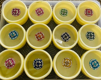 Indian Bindis | Face Jewels (12 pack) - Style 13