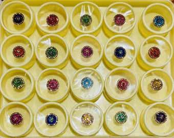 Indian Bindis | Face Jewels (20 pack) Style 42