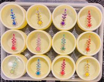 Indian Diamanté Party Bindis - Style 24