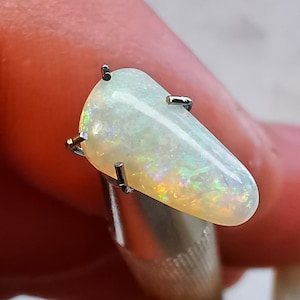 N9 double sided Teardrop Lightning Ridge Crystal opal