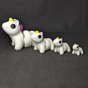 Compact and Bendable Therapeutic Widget Toy | 3D Printed Baby Animal Fidget Toy | Stress Relief Toy | Articulated Sensory Pet | Cute Gift