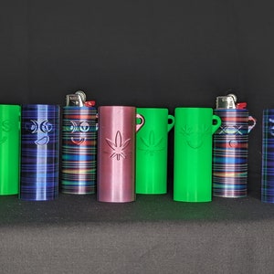 Lighter Case Keychain Holder | Stylish Keychain Lighter Case | Durable Fire Starter Holder | Carry On-The-Go Lightweight Accessory |