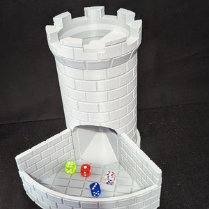Royal Fortress Elegant Dice Tower | Castle Dice Tower for Board Games | Dungeons & Dragons Dice Roller | RPG Games | Board Game Accessory