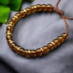 Handmade African Bracelet for Men - Beaded Tribal Jewelry - Adjustable Ethnic Heritage Gift for African American Men