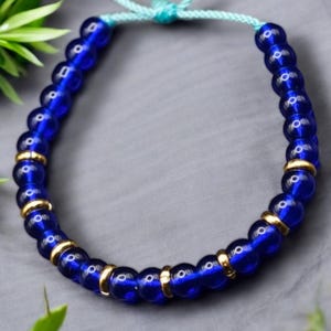 Handmade African Bracelet for Men - Beaded Tribal Jewelry - Adjustable Ethnic Heritage Gift for African American Men
