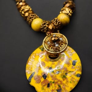 Handmade Beaded African Necklace - Ethnic Jewelry for African Americans - Statement Necklace to Celebrate African Heritage - Unique Gift