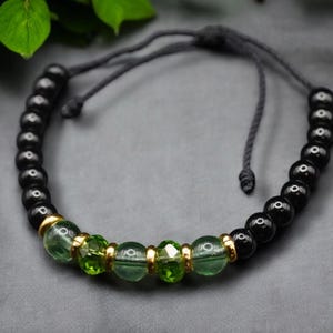 Handmade African Bracelet for Men - Beaded Tribal Jewelry - Adjustable Ethnic Heritage Gift for African American Men