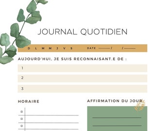 Journal de gratitudes