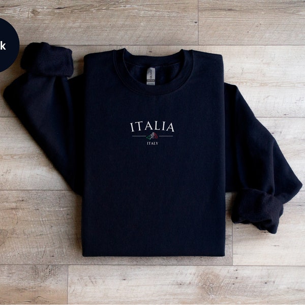 Italia Sweatshirt, Italian Sweatshirt for Traveling, Travel Lover Sweater, Travel in Italy, Italian Style Sweatshirt, Italy Trip Souvenir