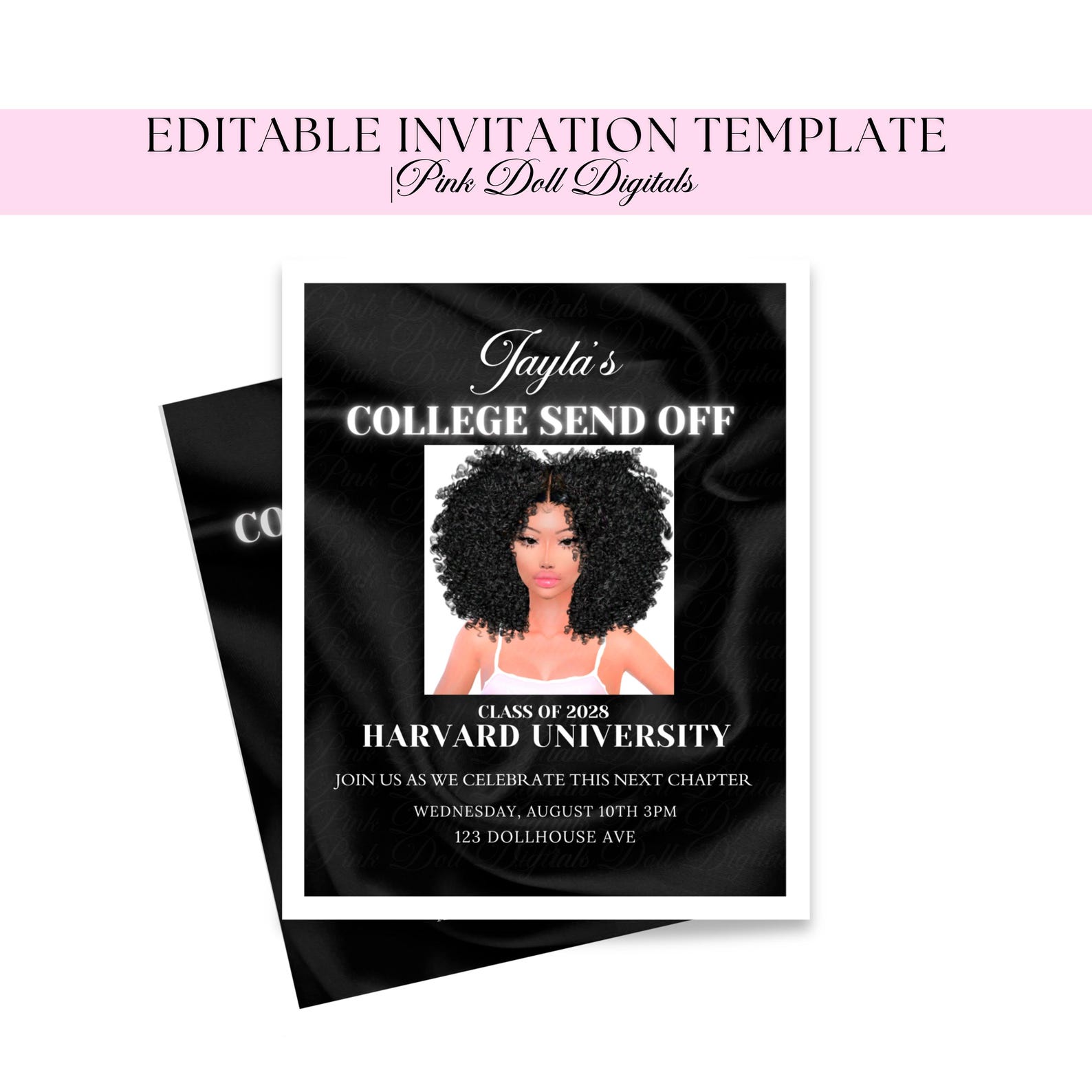 College Send off Invitation Template, Going Away Party, Trunk Party College Send off Invitation Template, Going Away Party, Trunk Party