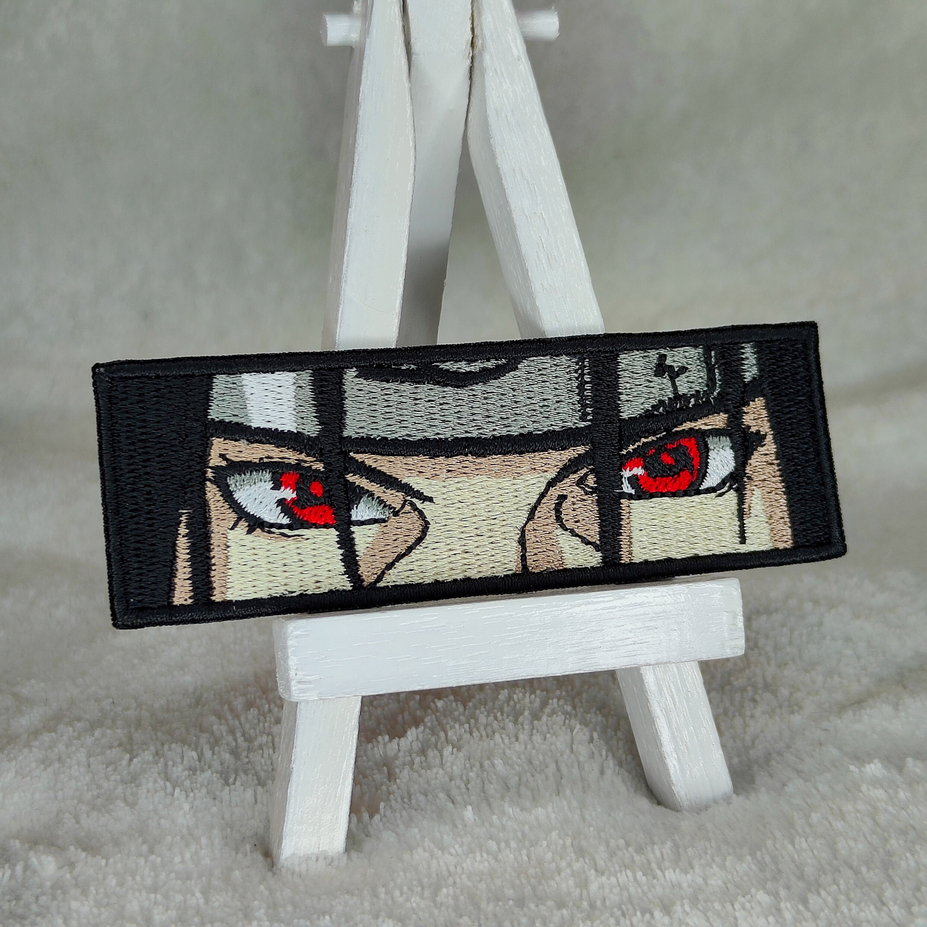 Uchiha Itachi Iron-on patch Akatsuki embroidered patch Anime sticker Naruto  Velcro embroidery Custom
