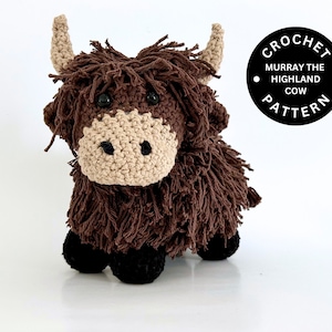 Highland Cow Crochet Pattern | Highland Cow Amigurumi | Amigurumi Pattern | Digital Download | Highland Cow Stuffed Animal | Crochet DIY