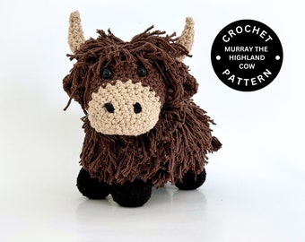 Highland Cow Crochet Pattern | Highland Cow Amigurumi | Amigurumi Pattern | Digital Download | Highland Cow Stuffed Animal | Crochet DIY