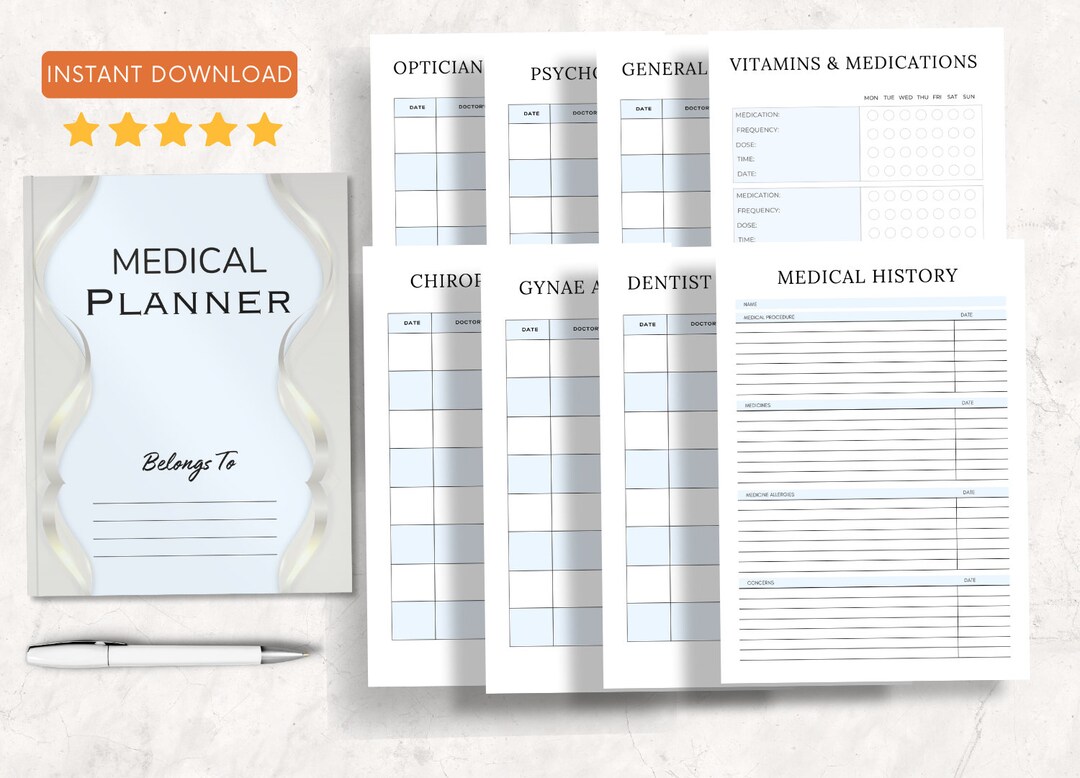 Medical Planner Fillable Printable - Il 1080xN.5521421738 K4kp