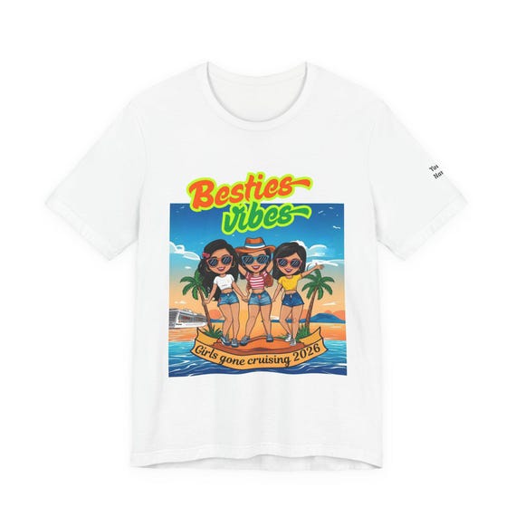 Besties Trip Personalized T-Shirt | Friends Vacation Names Tee