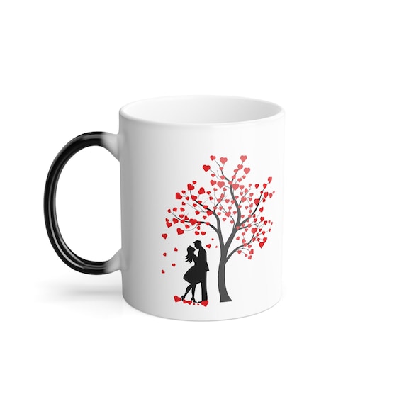 Custom Message Color-Morphing Mug | 11oz Personalized Heat Reveal