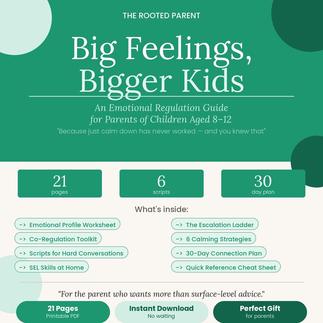 Emotional Regulation Kids | Printable Parenting Guide for Big Feelings ...