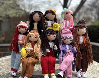 Melody Crochet Doll – Handmade Amigurumi Toy –Perfect Gift for Girls – Finished Crochet Doll - Ship Fast in USA