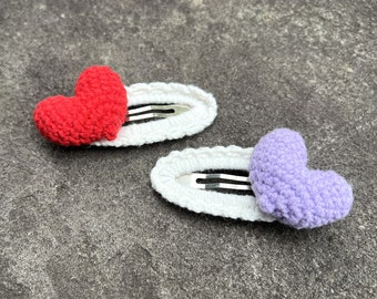 Handmade crochet hair clips, Knitted Flower Hair Clips Accessories, Baby Snap Clip, Cute Designed Hair Pin, Great Gifts for Baby Girls Women