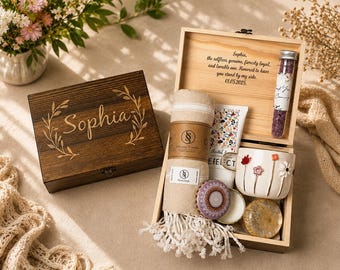 Personalized Self-Care Gift Box: Cozy Birthday, Christmas, or Appreciation Gift