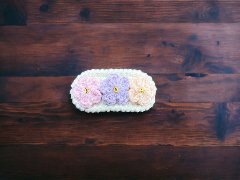 Handmade crochet hair clips, Knitted Flower Hair Clips Accessories, Baby Snap Clip, Cute Designed Hair Pin, Great Gifts for Baby Girls Women image 7