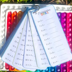 Multiplication & Division Flash Cards: 1st-3rd Grade Math (Digital Download)