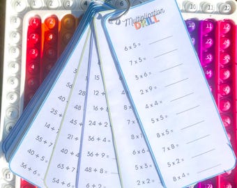 Multiplication & Division Flash Cards: 1st-3rd Grade Math (digital  Download) - Etsy Israel