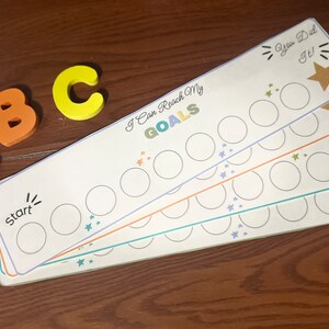 Goal Sticker Chart Rewards Chart Habit Tracker Chore Chart Discipline ...