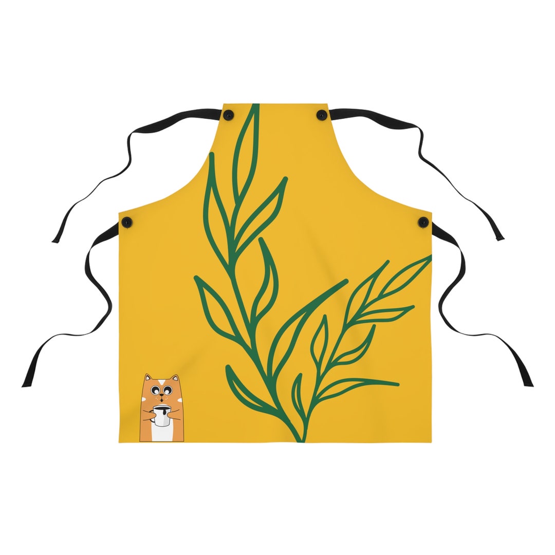 Apron Cute Apron Simple Cat Apron Etsy