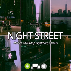 11 Urban Night Lightroom presets, Mobile and Desktop City Street presets, Cinematic Moody presets, Dark Nature presets, Influencer presets
