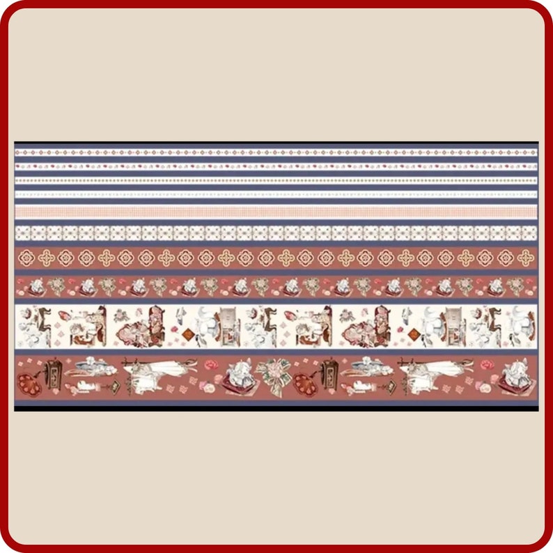 Lot de 100 rubans adhésifs Asia Washi pour une créativité sans fin 0,59, 0,39, 0,19 et 1,18 de largeur x 78 2 m de longueur Scrapbooking, embellissement, journalisation image 4