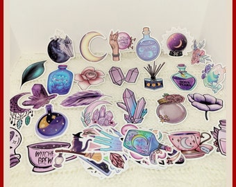 50 adesivi decorativi in carta serie Magic Moon, fai da te