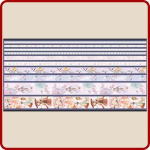 Lot de 100 rubans adhésifs Asia Washi pour une créativité sans fin 0,59, 0,39, 0,19 et 1,18 de largeur x 78 2 m de longueur Scrapbooking, embellissement, journalisation image 3